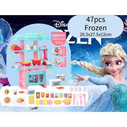 {M'SIA STOCK} Mini Kids Kitchen Play Set Tableware Frozen/Hello Kitty/Princess Pretend Toys 过家家厨房儿做饭 Mainan Masak Masak
